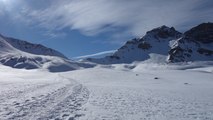 Col des Ourdéis avec des skis de randonnée