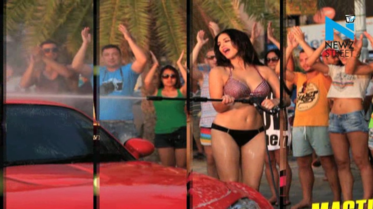 Oops! Sunny Leone’s skirt flies high