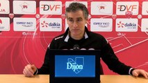 Conférence de presse d'Olivier Dall'Oglio avant DFCO-Valenciennes