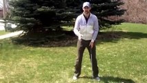 Simple Golf Swing Tip And Practice Drill - Rotate over hips for power and consistency