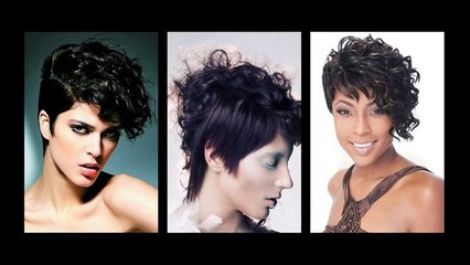 Короткая стрижка пикси на кудрявые волосы 2016