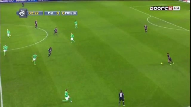 Zlatan Ibrahimović Super 1 on 1 Chance - Saint Etienne v. Paris Saint Germain 31.01.2016