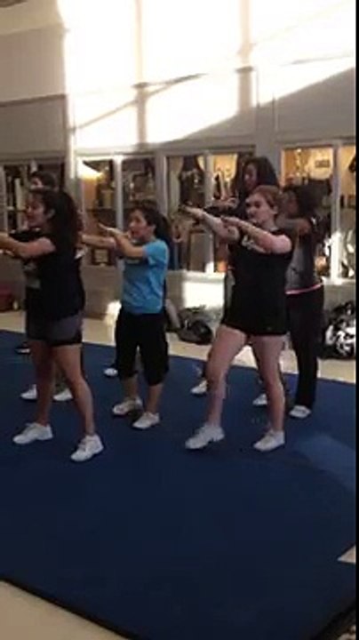 Cheer show and go throw back