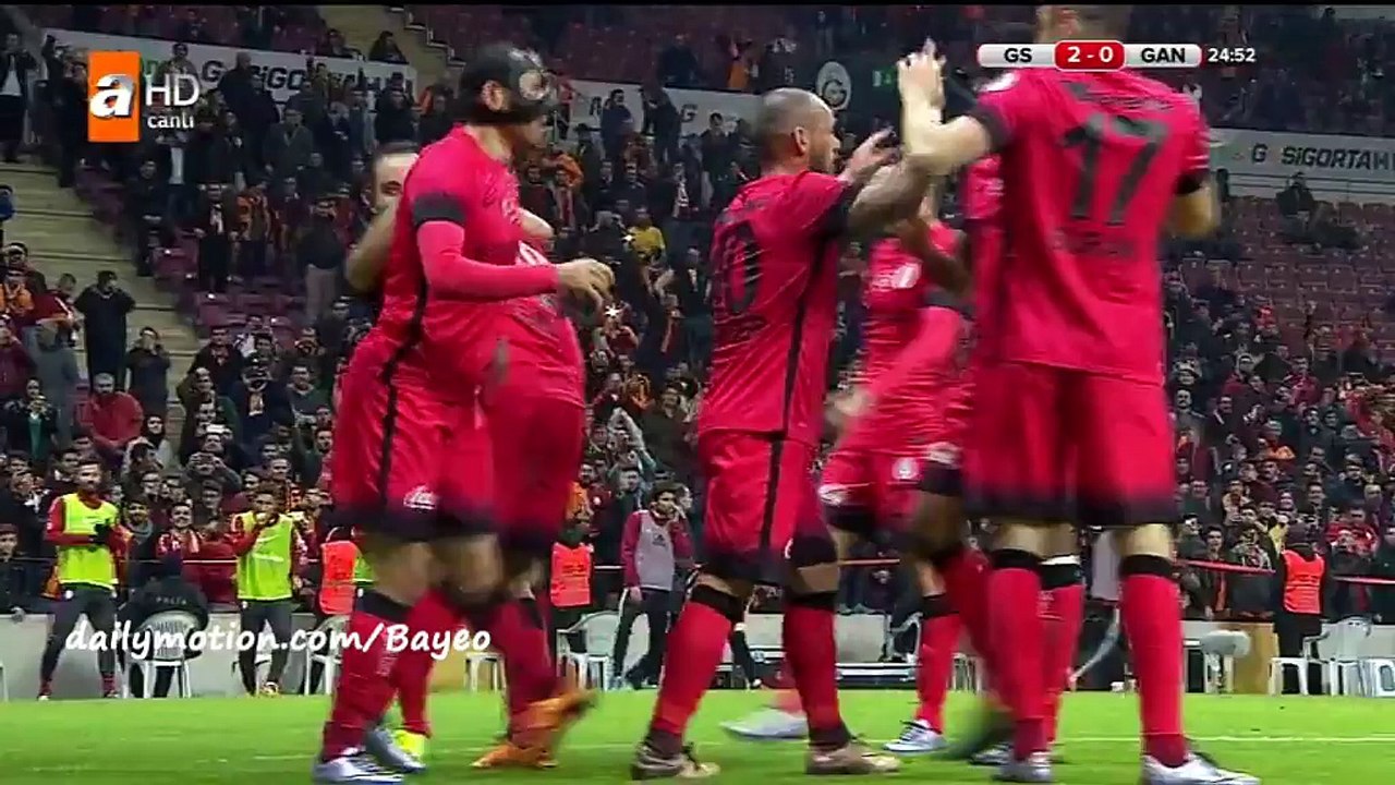 Galatasaray 3-1 Gaziantepspor - All Goals HD - 31-01-2016