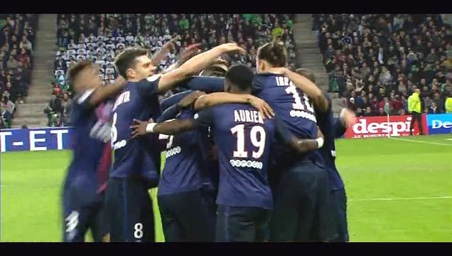 Zlatan Ibrahimović Goal St Etienne 0-1 PSG - 31-01-2016
