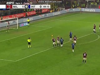 Icardi penalty miss ac milan vs inter