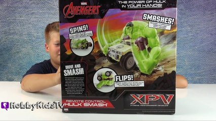 Hulk Smash Remote Control Car! HobbyTiger + HobbySpider Toy Review By HobbyKidsTV