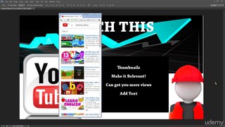 12 Adding Text to Thumbnails - Udemy Free - Dailymotion