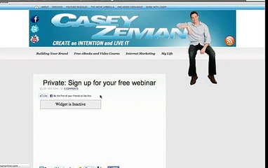 Easy Webinar Plugin Widget Feature