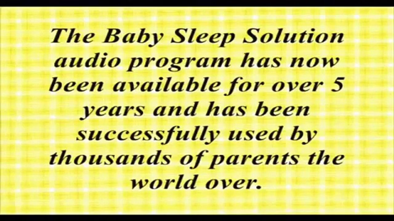 The Baby Sleep Solution Program