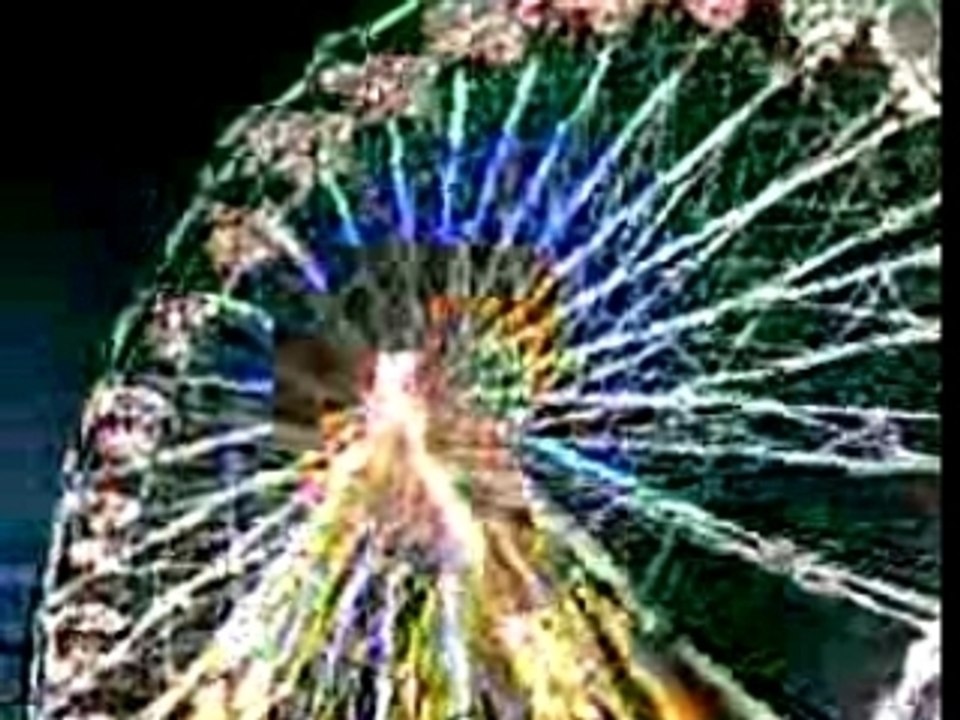 Lise et moi au luna trip trip grande roue