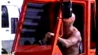 - Stone Cold drops Triple H in a FORK LIFT