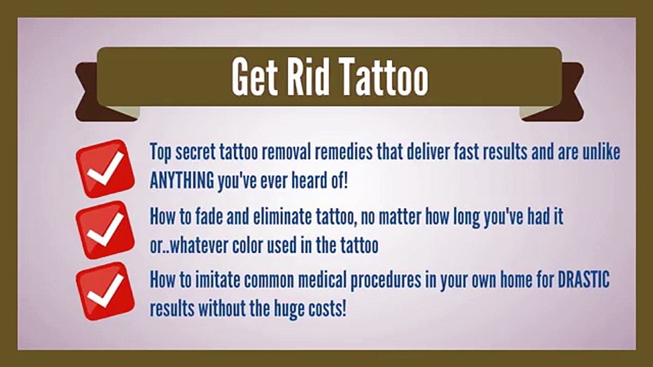 Get Rid Tattoo Review-Natural Tattoo Removal Solution