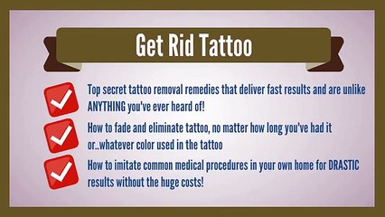 Get Rid Tattoo Review-Natural Tattoo Removal Solution