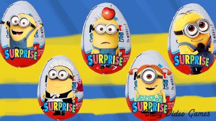 Kinder Surprise Eggs The Minions Toys Daddy Finger Nursery Rhymes