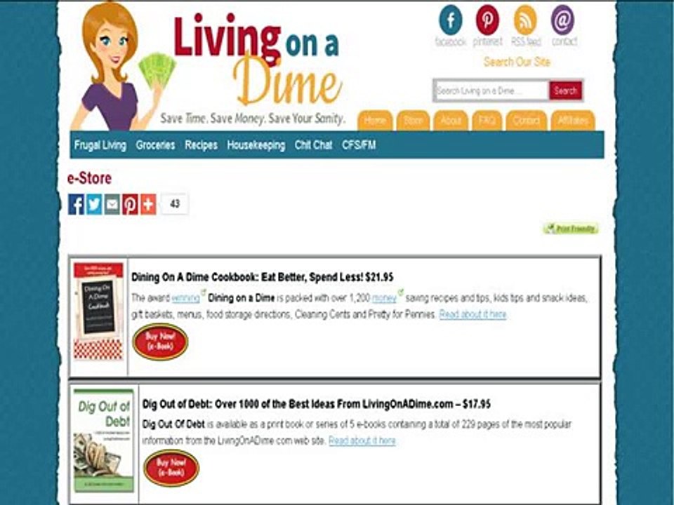 Living On A Dime - Save Money And Get Out Of Debt