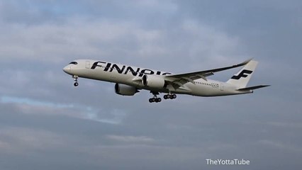Finnair - Airbus A350 - OH-LWA First Commercial Landing at Amsterdam Airport Schiphol