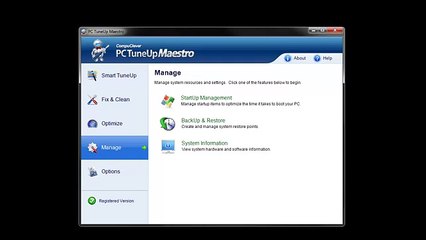 Speed Up Windows Start - PC TuneUp Maestro
