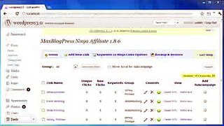 MaxBlogPress Ninja Affiliate Wordpress Affiliate Link Management Plugin 183