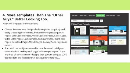 Instabuilder 2.0 - The Ultimate Wordpress Marketing Plugin