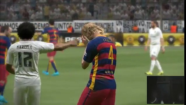 Real Madrid vs Barcelona ( 2-1 ) bayu vs djoko / PES 2016 (Latest Sport)