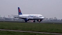 Onur Air - Airbus A320  A321 - Landing  Takeoff at AMS