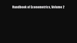 PDF Download Handbook of Econometrics Volume 2 Download Online