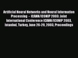 [PDF Download] Artificial Neural Networks and Neural Information Processing  -  ICANN/ICONIP