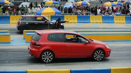 Mini Cooper S (F56) vs GTI Mk6. Arrancones Pegaso. Octubre 2014