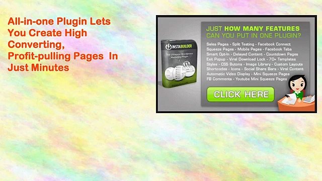 Instabuilder 2.0 - The Ultimate Wordpress Marketing Plugin