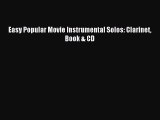 (PDF Download) Easy Popular Movie Instrumental Solos: Clarinet Book & CD Download