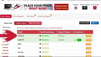 Auto Binary Signals (Main ABS) Video 2 Live Trading - January 21st 2016