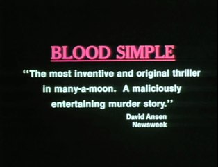 Blood Simple. Official Trailer #1 - M. Emmet Walsh Movie (1984) HD