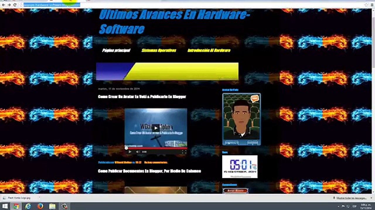 Como Crear Un Menú & Un Banner En FlashVortex & Subirlo A Blogger