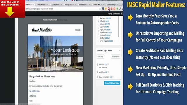 IMSC Rapid Mailer - BEST autoresponder 2014- no monthly fees