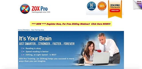 Zox Pro Training   Genius Brain Power   Learn Anything Fast At Zoxpro