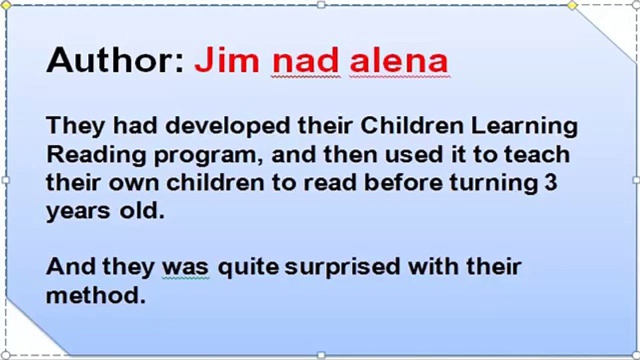 Children learning reading program review, How to teach children to read