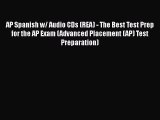 AP Spanish w/ Audio CDs (REA) - The Best Test Prep for the AP Exam (Advanced Placement (AP)