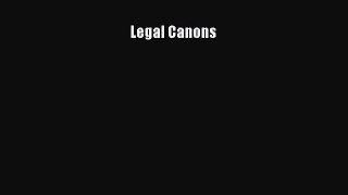Legal Canons  Free Books