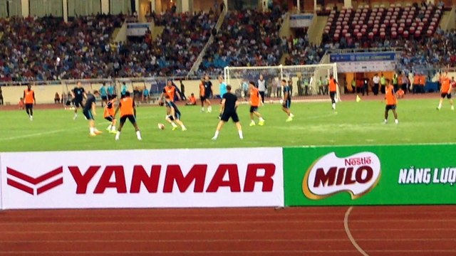 Goal Manchester city practice before vs Viet Nam