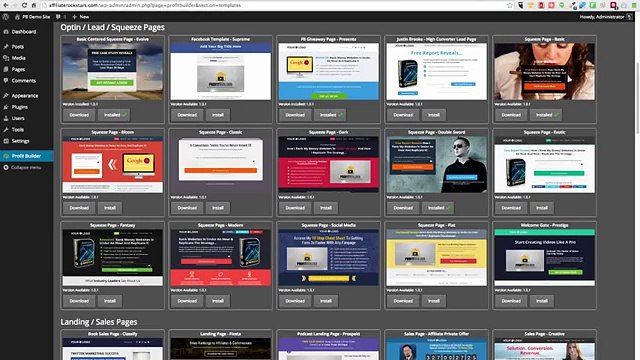 WP Profit Builder Members Area Landing and Squeeze Pages WP Profit Builder Members Area