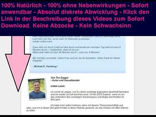vorzeitiger samenerguss mit 18 -  einfaches Training- Problem für immer gelöst