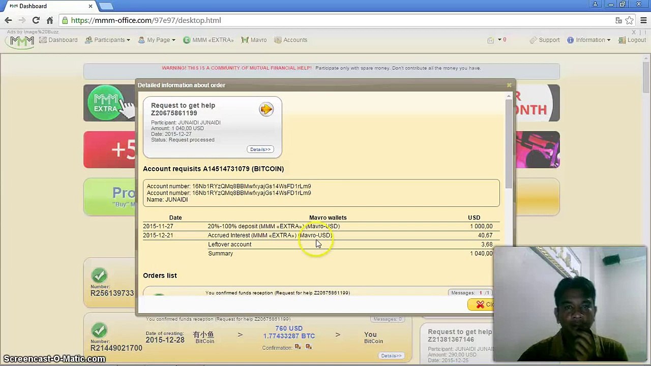 MMM pays 1040 USD