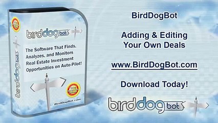 How To Add Your Own Deals To BirdDogBot