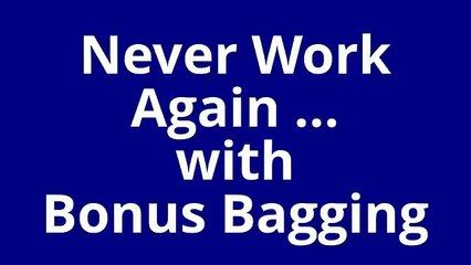 Bonus Bagging Bag Those Bonuses