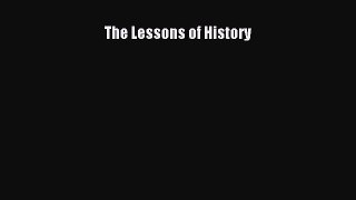 The Lessons of History  Free Books