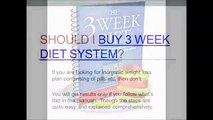 3 week diet system meal plan - the three week diet system