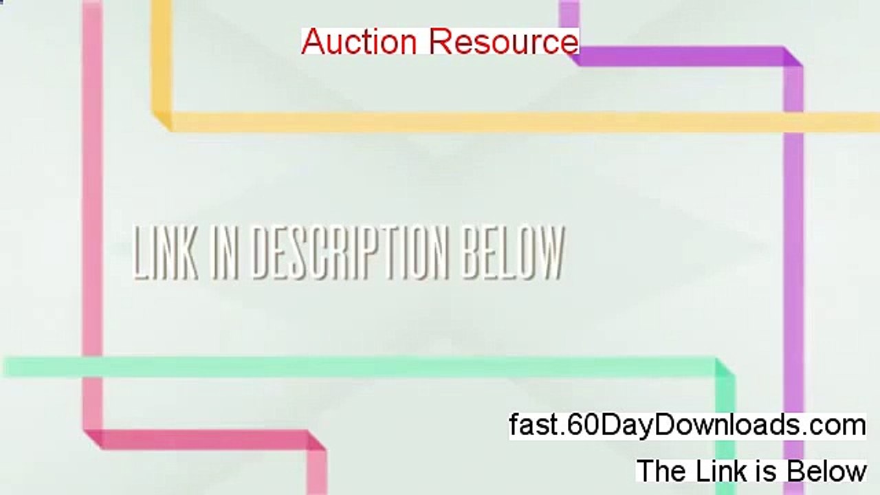 Auction Resource review video and link