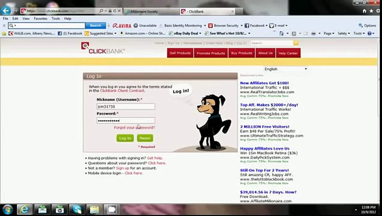 Millionaire Society Review - 7 Day Case Study (clickbank account)