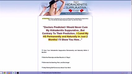 Fast Hidradenitis Suppurativa Cure Review Treat Acne Inversa Naturally